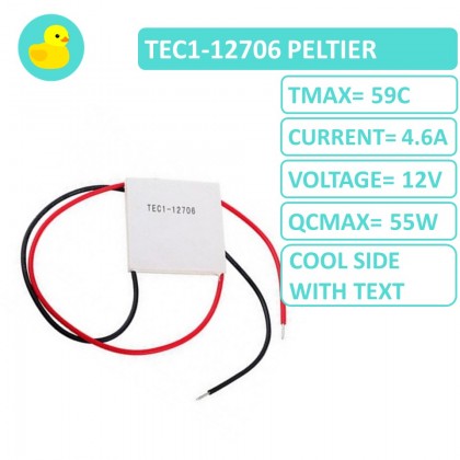 TEC1-12706 Peltier Thermoelectric Cooling Fan And Heat Sink DIY Kit