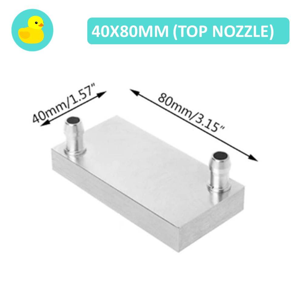 Aluminium Water Cooling Heat Sink Block For Thermoelectric Peltier