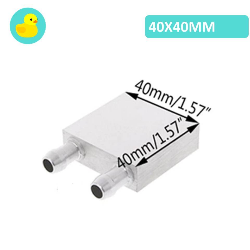 Aluminium Water Cooling Heat Sink Block For Thermoelectric Peltier