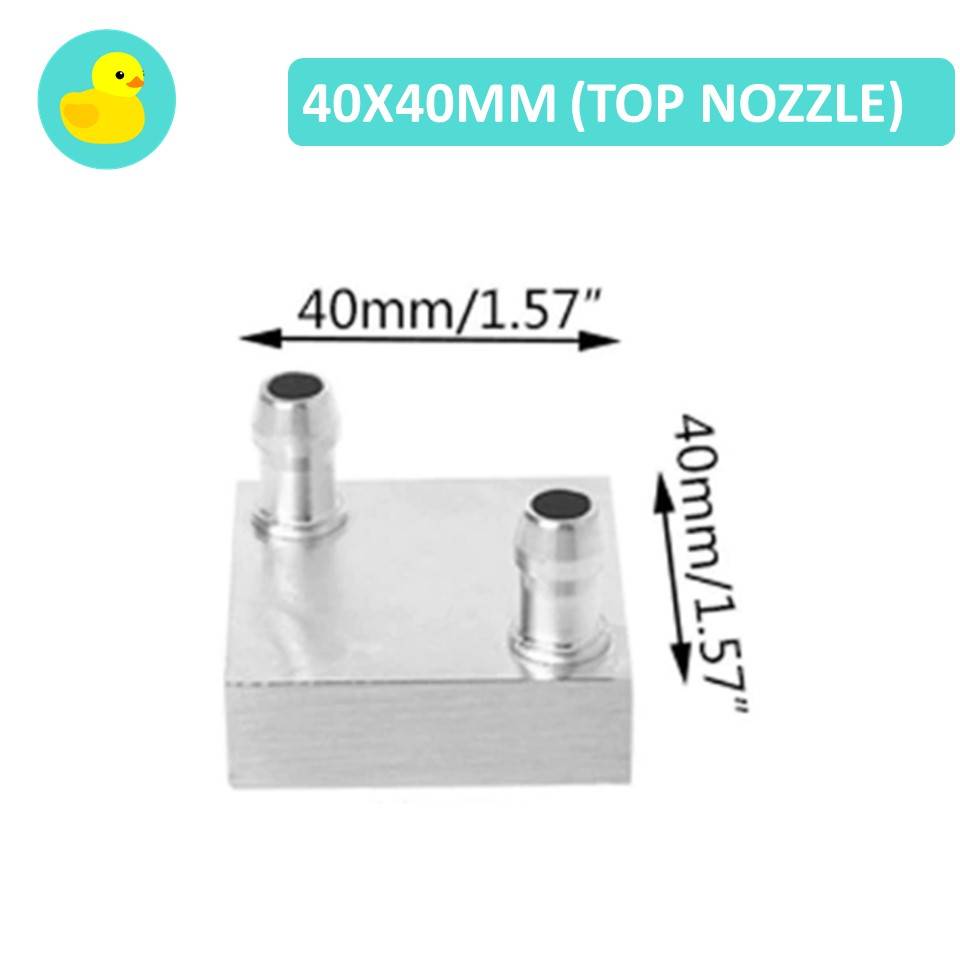 Aluminium Water Cooling Heat Sink Block For Thermoelectric Peltier