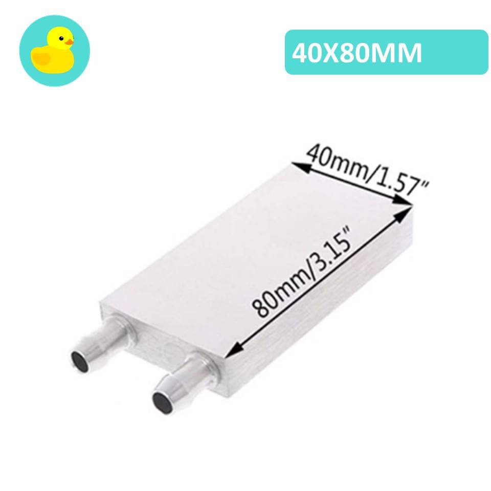 Aluminium Water Cooling Heat Sink Block For Thermoelectric Peltier